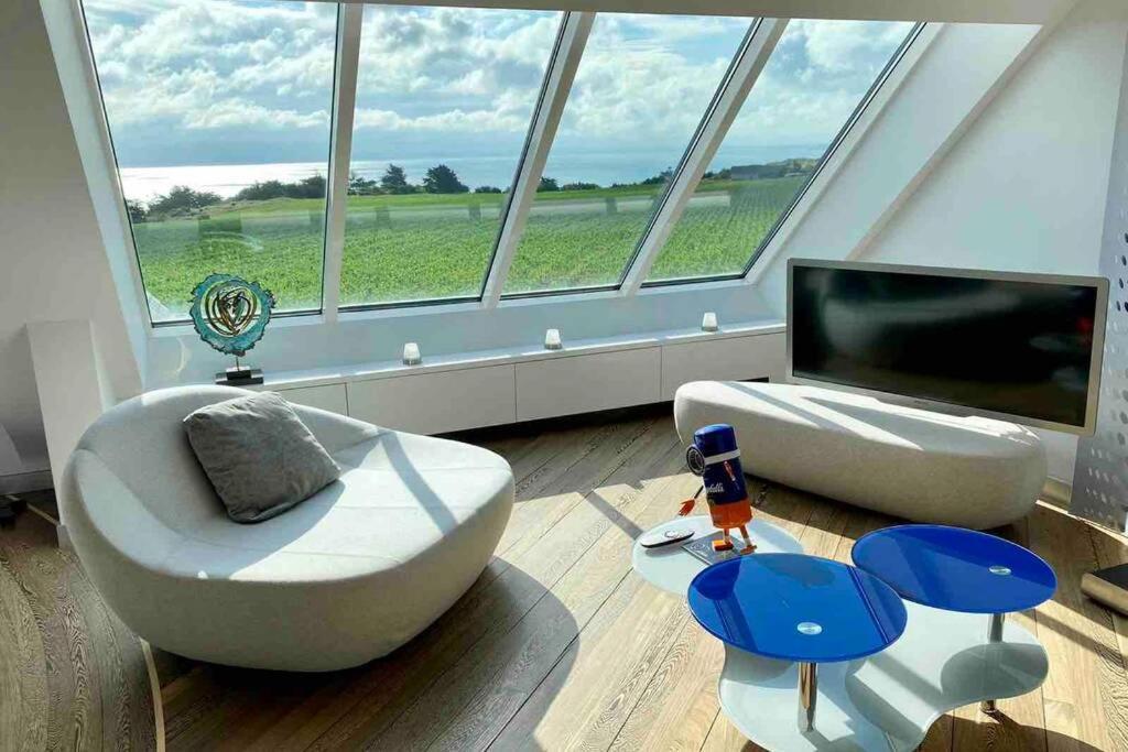 Appartement d'exception avec vue mer Gicquel Extérieur photo